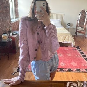 For Love & Lemons Cropped Cardigan (S)